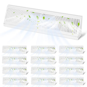 Aremae 4-pack baseboard vent with roundflow design for efficient air distribution.