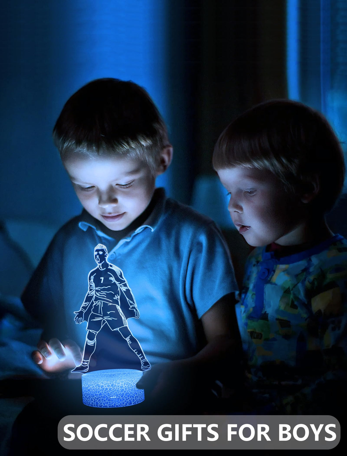 ARERG 3D illusion soccer lamp delivers lifelike glow in dark rooms.
