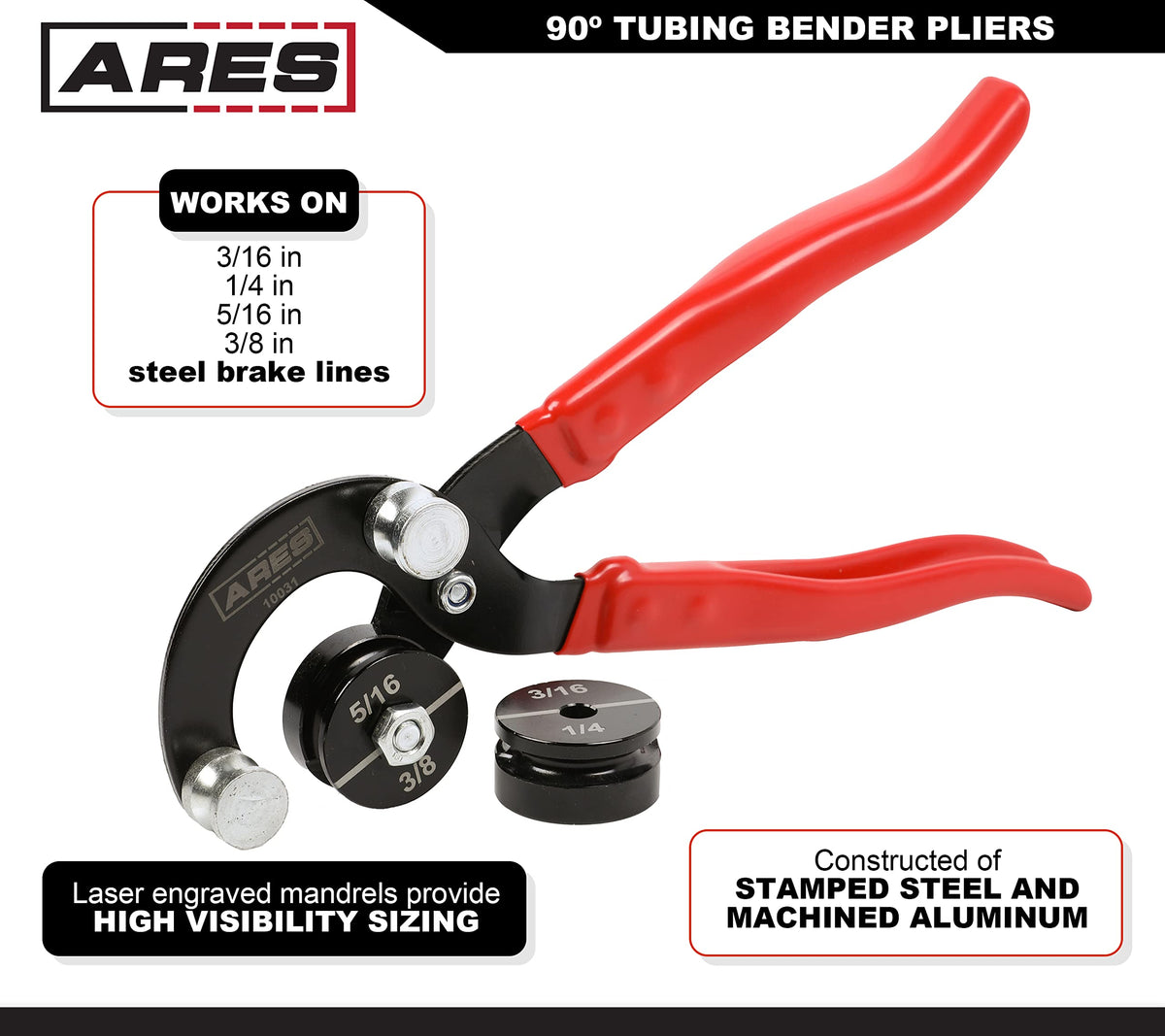 ARES 10031 heavy-duty stamped steel construction and machined aluminum for lasting durability