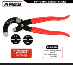 ARES 10031 replaceable mandrels enable quick swaps for multiple line sizes