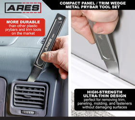 ARES prybar with 4140 chrome-moly steel for durability