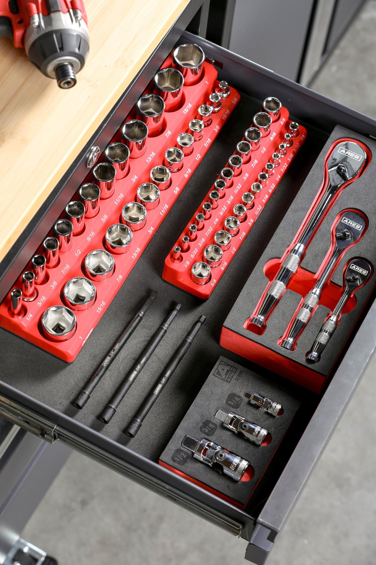Full-length 6 inch impact nut drivers designed for demanding tasks