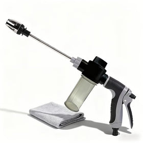Ariie high-pressure nozzle with integrated soap dispenser for versatile cleaning tasks.
