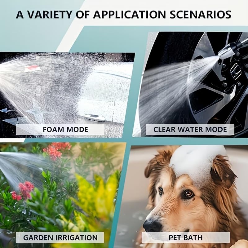 Ariie multi-purpose sprayer suitable for car washing and garden tasks.