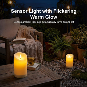 ARIKJ outdoor pathway lighting with safe flameless design.