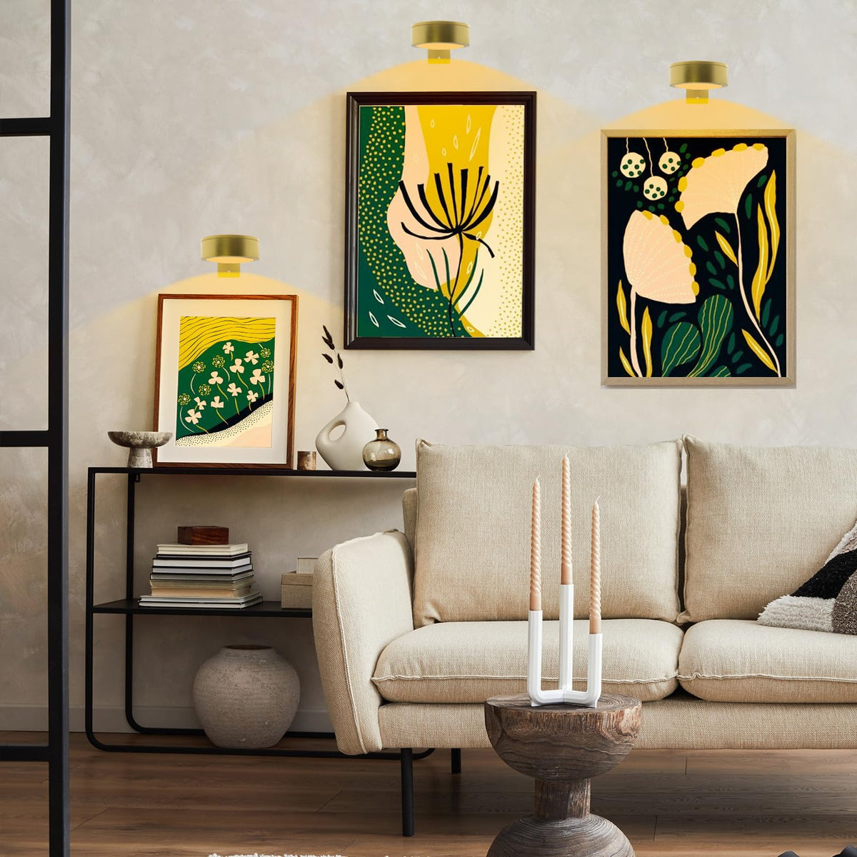 Arixinks wall-art light LED dimmable to enhance paintings