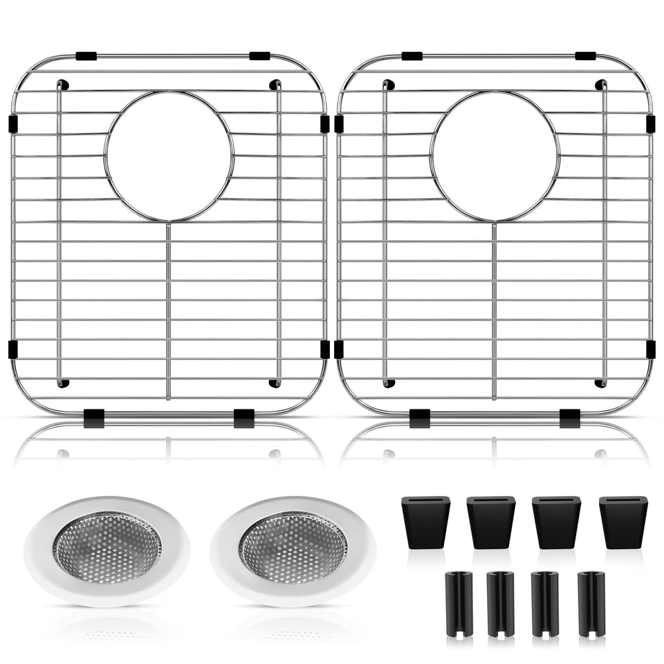 ARLBA sink grid protector front view shows durable 304 stainless steel.