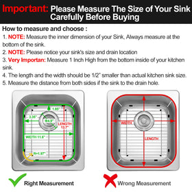Rear-drain friendly design demonstrates safe fit for rear-discharge sinks.