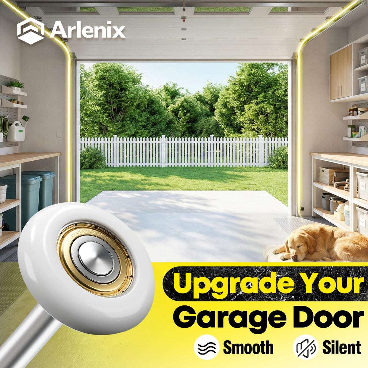 Arlenix 6200-zz bearing roller provides sealed performance and debris resistance.