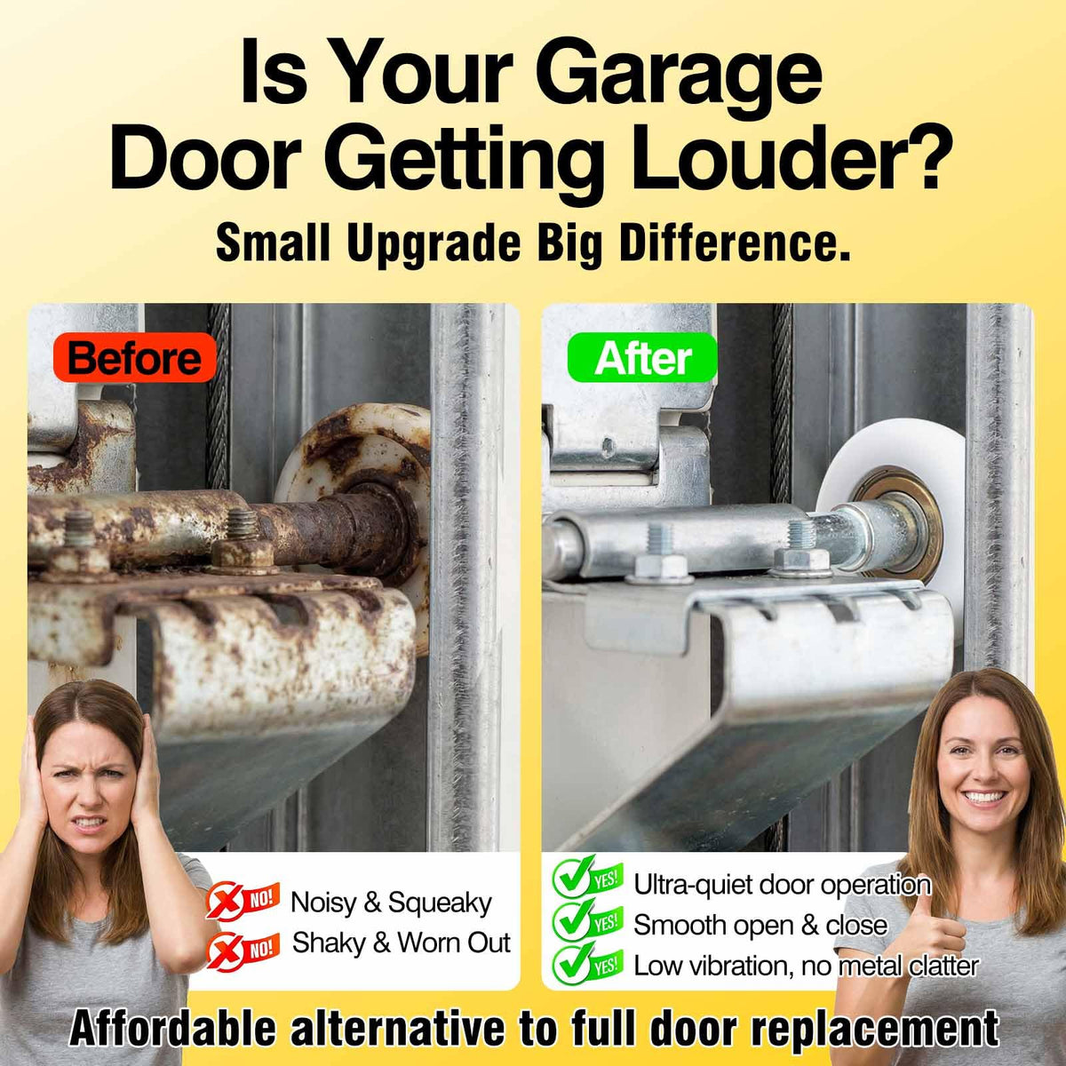 Arlenix standard residential replacement roller fits 7-8 ft doors with easy DIY install.