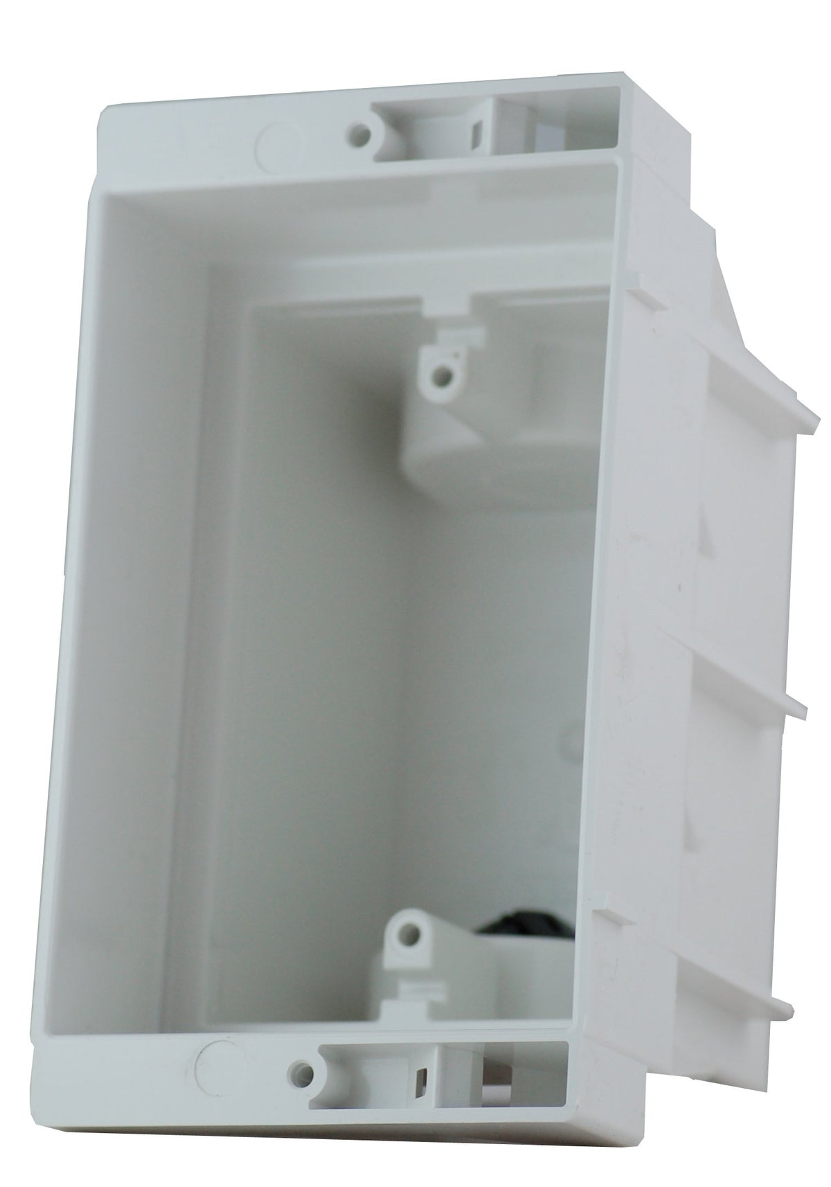 Wall-thickness tabs ensure precise placement on studs