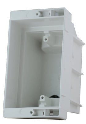 Wall-thickness tabs ensure precise placement on studs