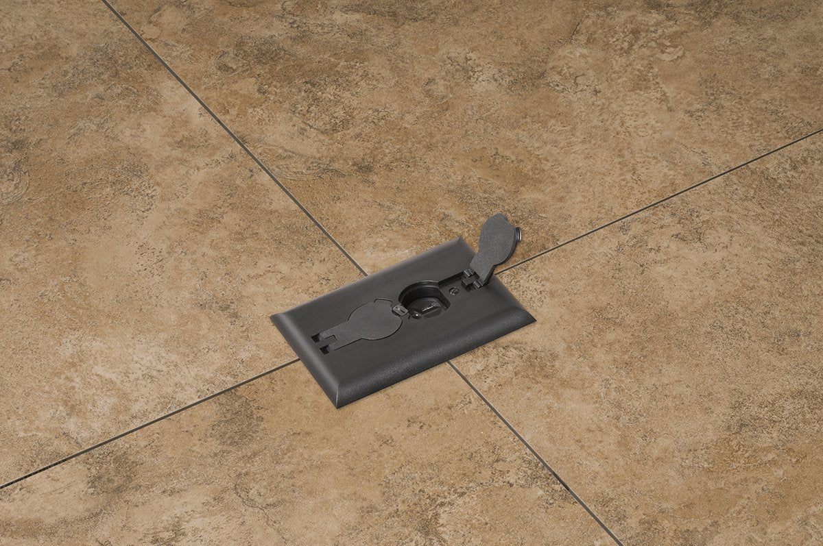 Arlington FLBRF101BL oversized cover conceals miscuts for a neat finish
