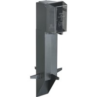 ARLINGTON Gard-N-Post 19.5-inch black enclosure with built-in weatherproof cover protects outdoor outlets.