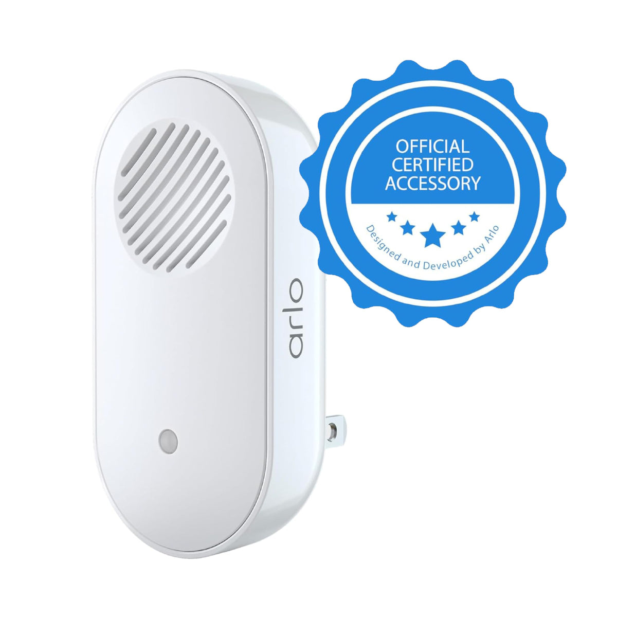 Arlo Chime 2 audio alerts keep you informed with clear sound.