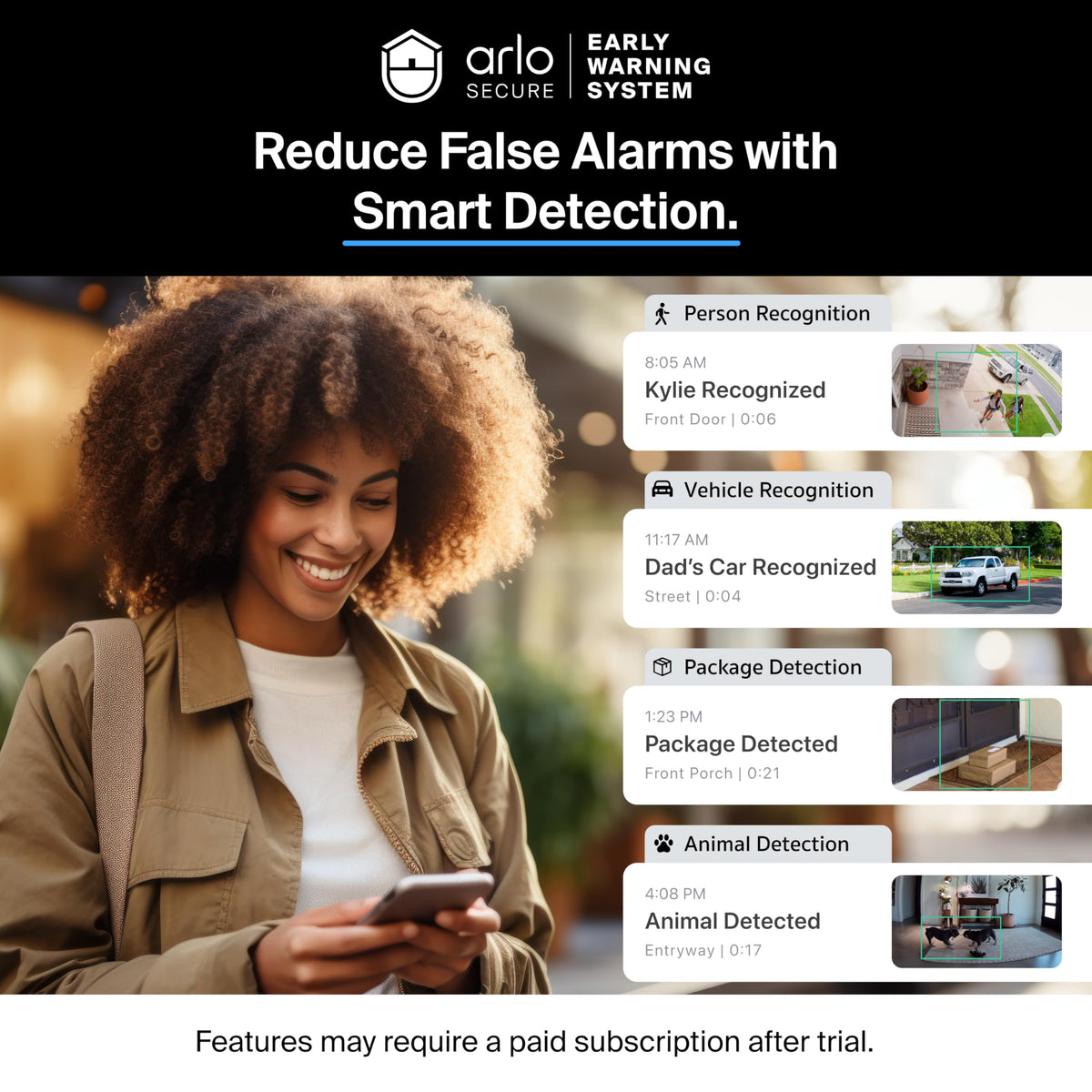 Arlo Video Doorbell 2K package-detection helps you spot deliveries from the porch.