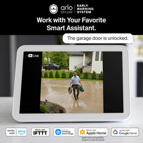 Arlo Video Doorbell 2K smart home compatibility allows voice control and automations.