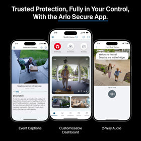 Arlo Video Doorbell 2nd Gen IP65 weather resistance withstands rain and sun.