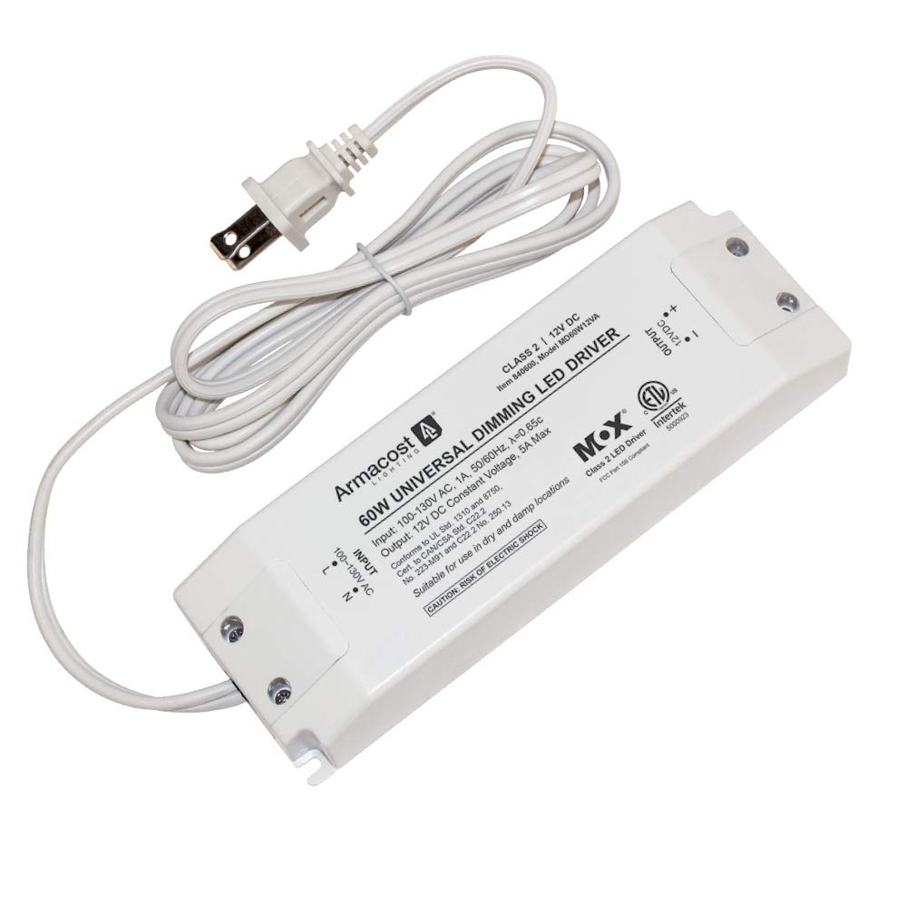 Armacost Lighting 60W driver front view showing compact design for hidden installations.