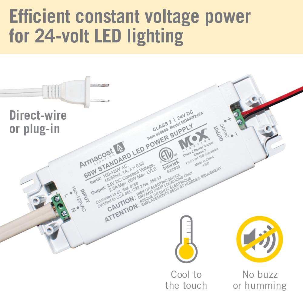 Armacost Lighting 850600 ETL-listed driver meets safety standards