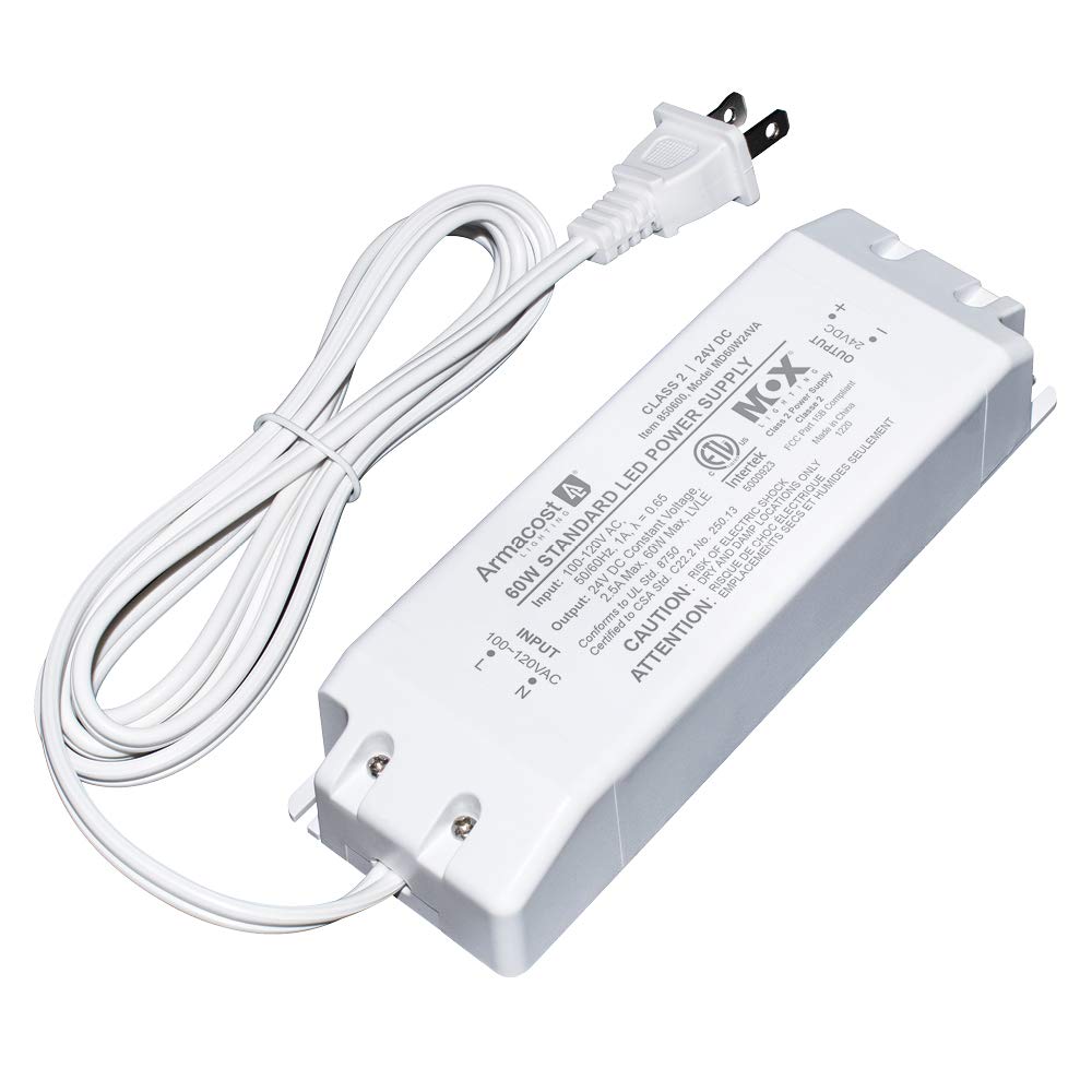 Armacost Lighting 850600 power supply plug-in setup for easy standard outlet use