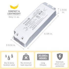 Armacost Lighting 850600 with removable cord for convenient installation options