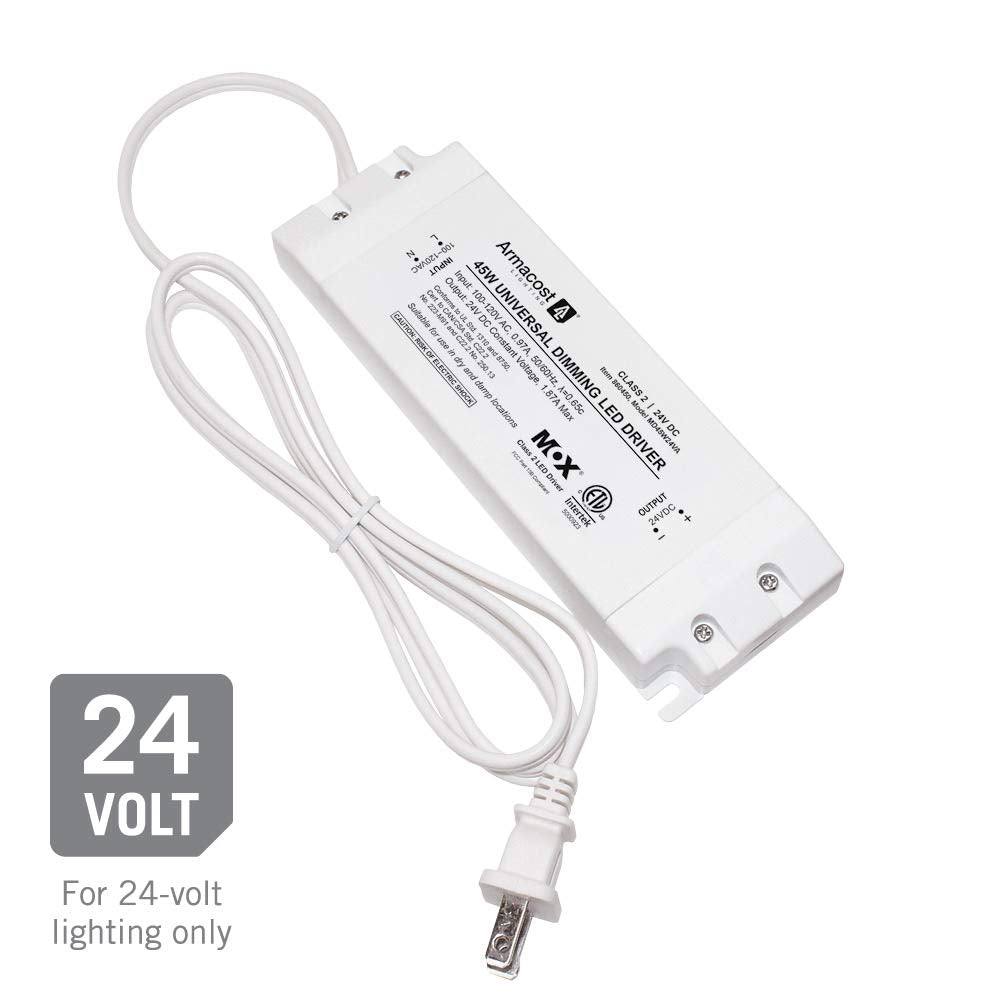 Armacost Lighting detachable-ac-power-cord for easy plug-in or hardwire installation.