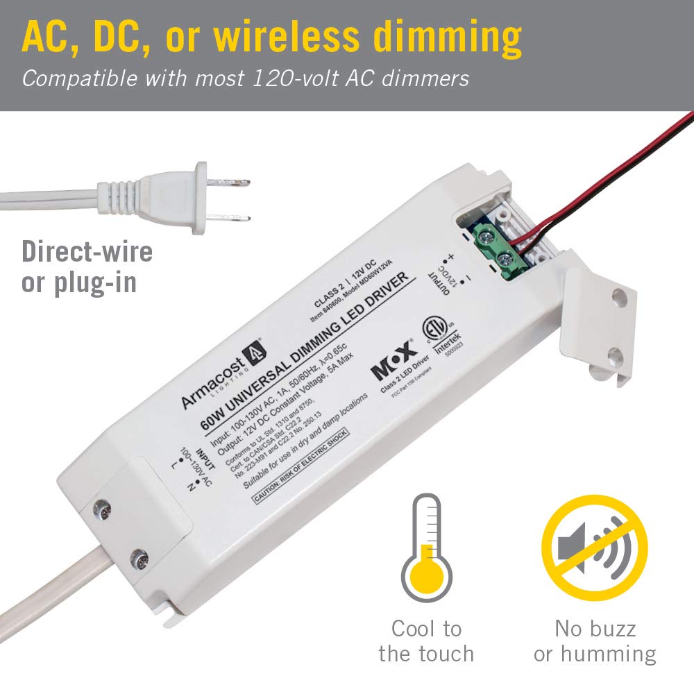 Armacost Lighting driver demonstrating overload protection and automatic shut-off.