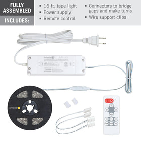 Ribbon Flex tunable white range from 2700K to 5000K for ambience control