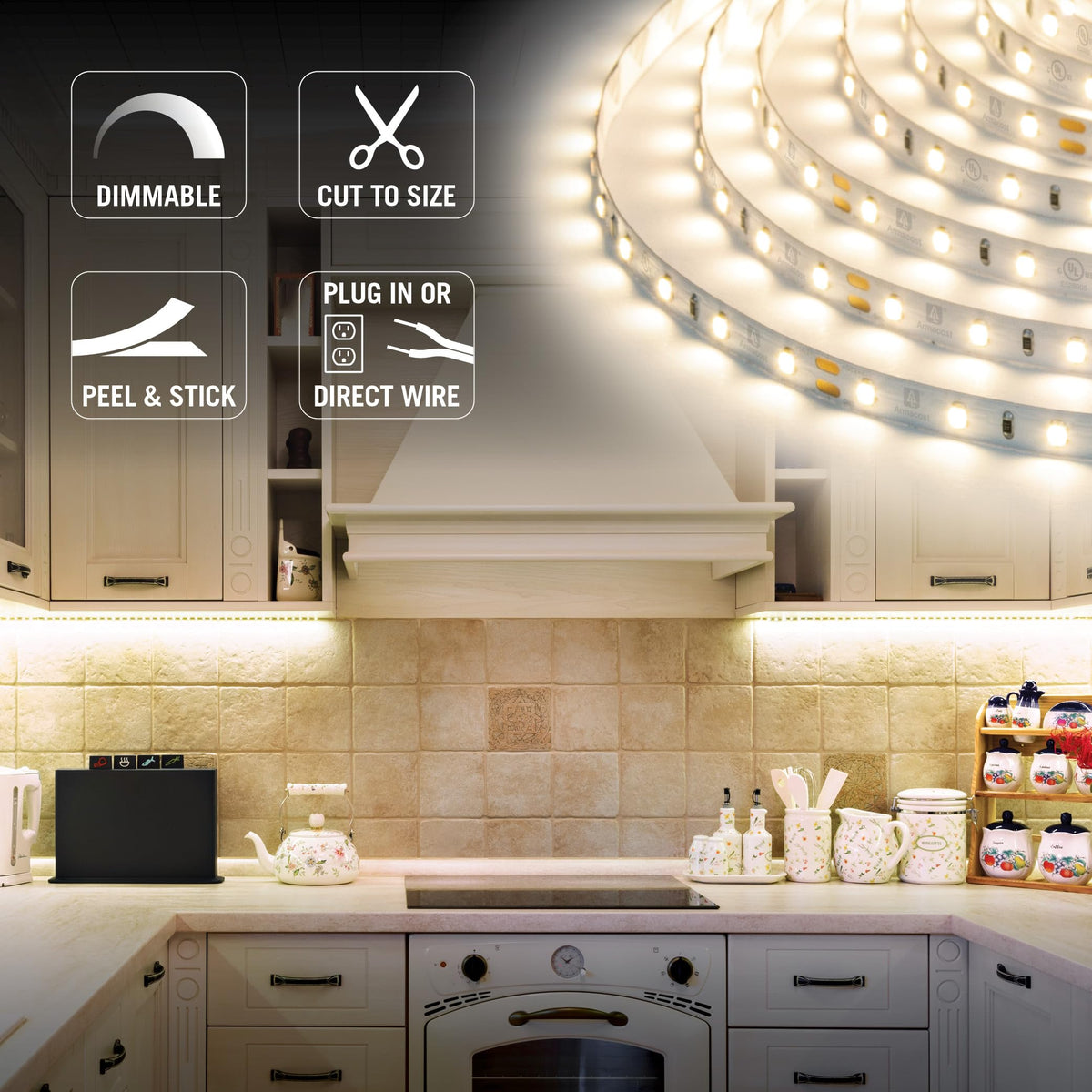 RibbonFlex connectors bridge gaps and enable turns in lighting design