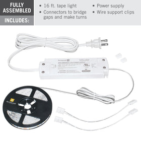 RibbonFlex LED tape provides soft bright 3000K light in living spaces