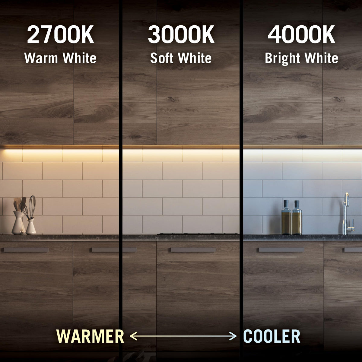 RibbonFlex shelf and wall ambience creating warm backdrop lighting