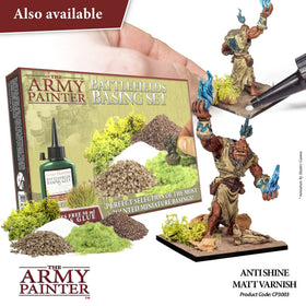 The Army Painter anti shine matt varnish demonstrates fast-drying protection for painted models
