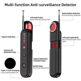 Aroeally Hidden Camera Detector is compact and portable for travel and work.