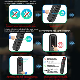 Aroeally Hidden Camera Detector identifies magnetic fields to find trackers.