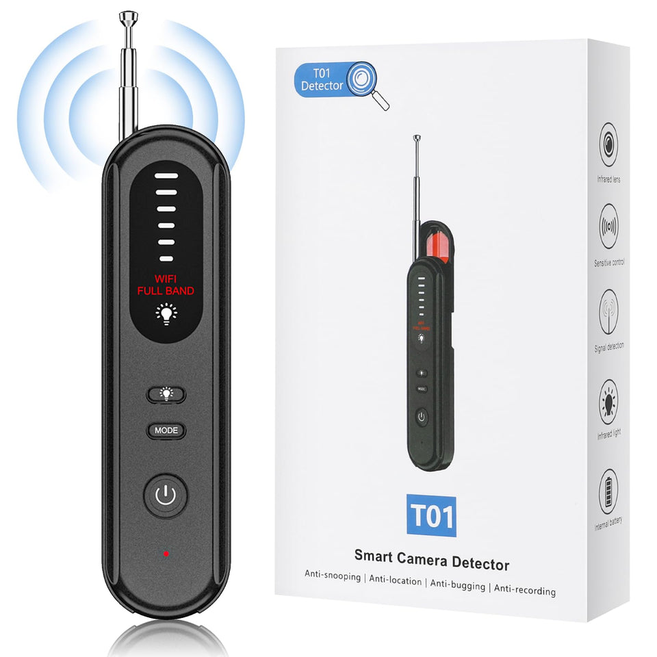Aroeally Hidden Camera Detector performs pinhole lens scan for privacy checks.