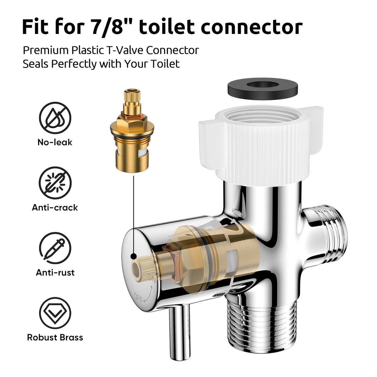 Arofa bidet sprayer premium 304 stainless steel resists rust and leaks