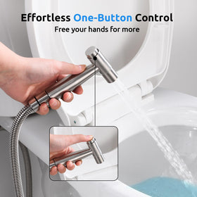Arofa bidet sprayer adjustable flow for precise cleaning.
