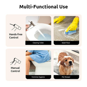 Arofa bidet sprayer easy installation on most toilets in minutes