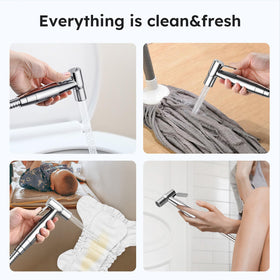Arofa chrome handheld sprayer ideal for pet washing and rinsing