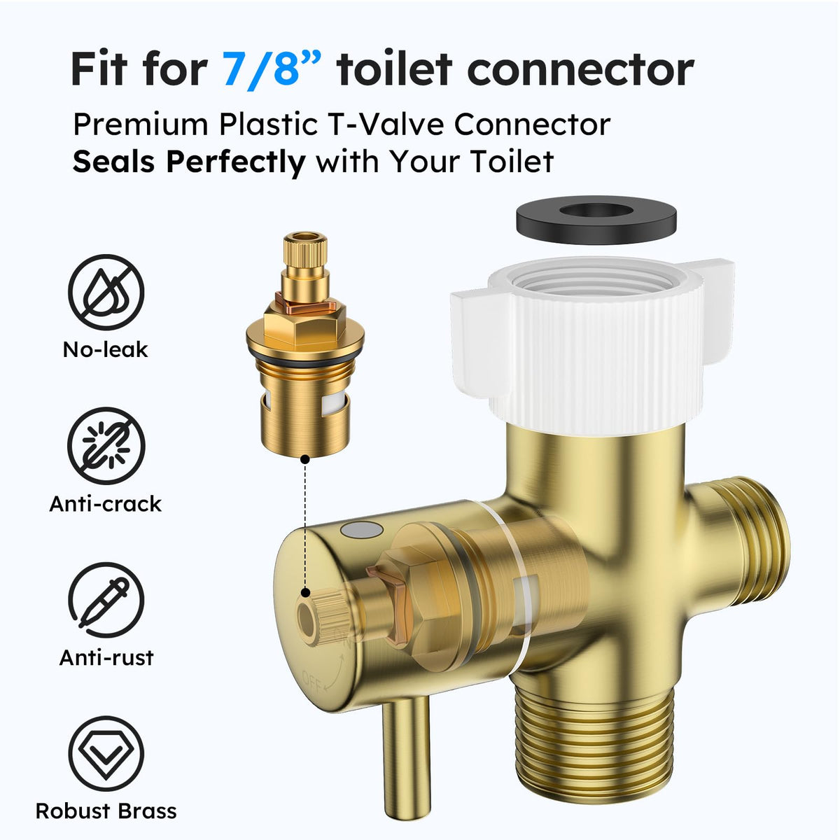Arofa Gold toilet installation option shows a space-saving setup.