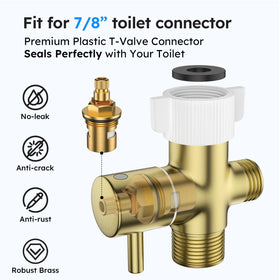 Arofa Gold toilet installation option shows a space-saving setup.