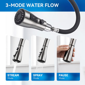 Arofa high-arc spout provides extra clearance for large pots