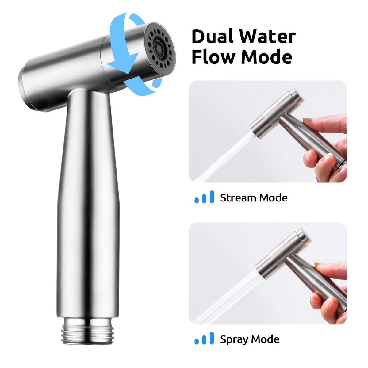 Arofa stainless steel finish resists rust and simplifies maintenance.