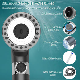 ARognsbo four spray modes for personalized cleansing and refreshing showers.