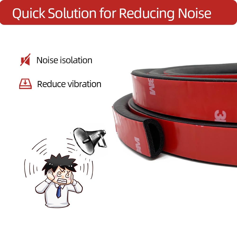Aroilder seal strip installed on a door edge for improved weather sealing.