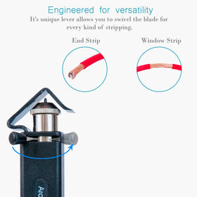 AROLAX Round Cable Stripper with a swiveling blade for precise multi-direction cuts.