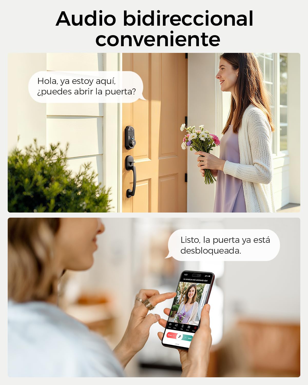 ARPHA keypad entry panel shows simple PIN entry for guests and deliveries.