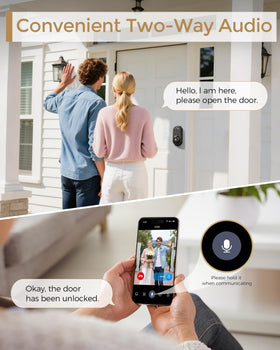 ARPHA WiFi Video Smart Lock app-control panel showing remote monitoring