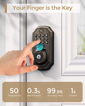 ARPHA WiFi Video Smart Lock battery compartment emphasizing long life